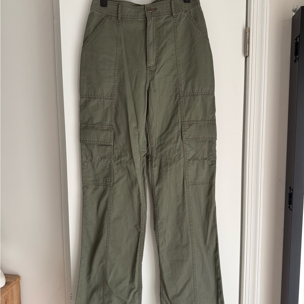 Abercrombie & Fitch Green Straight Leg Pants